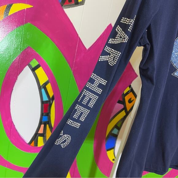 Retro Brand, Carolina Tar Heels. Glitzy Long Sleeve Shirt. Size XL. - Picture 3 of 7